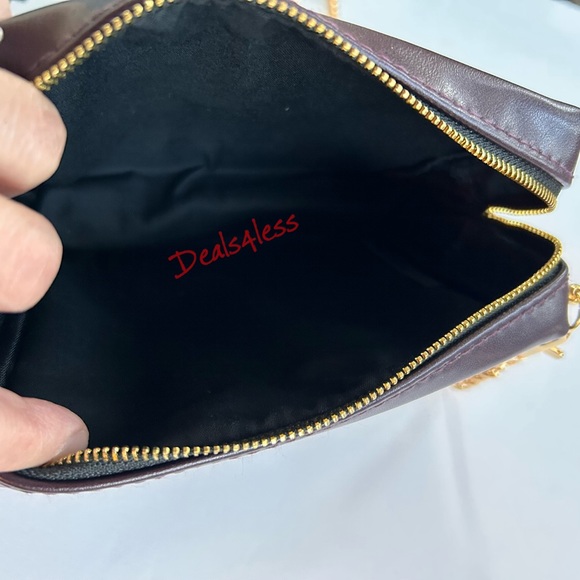 YSL Crossbody - Cosmetic Bag to Purse Beaded Logo Charm Designer Clutch New - Picture 10 of 11